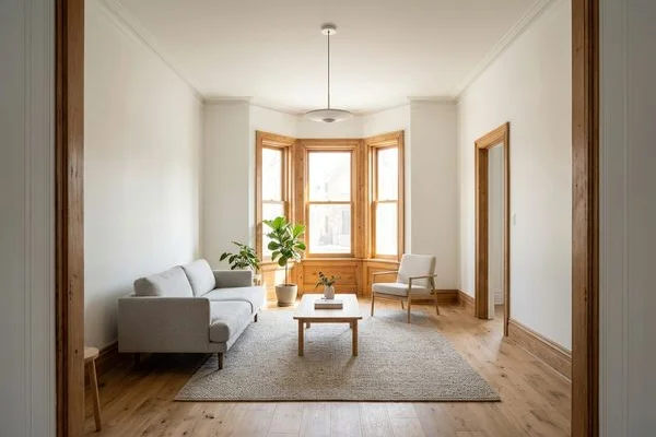The same main-floor room after conversion