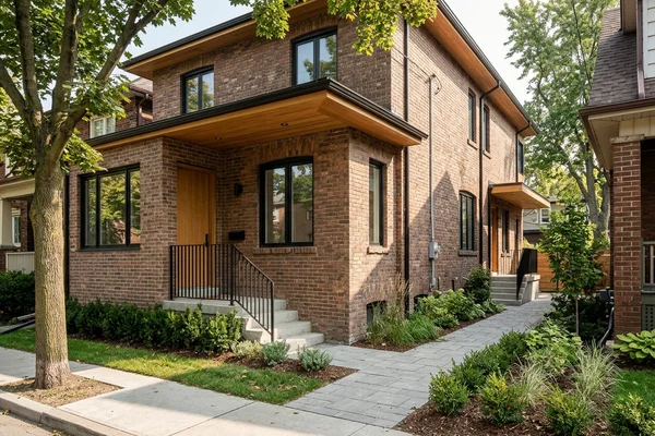 Side addition with a separate unit entrance along the side yard