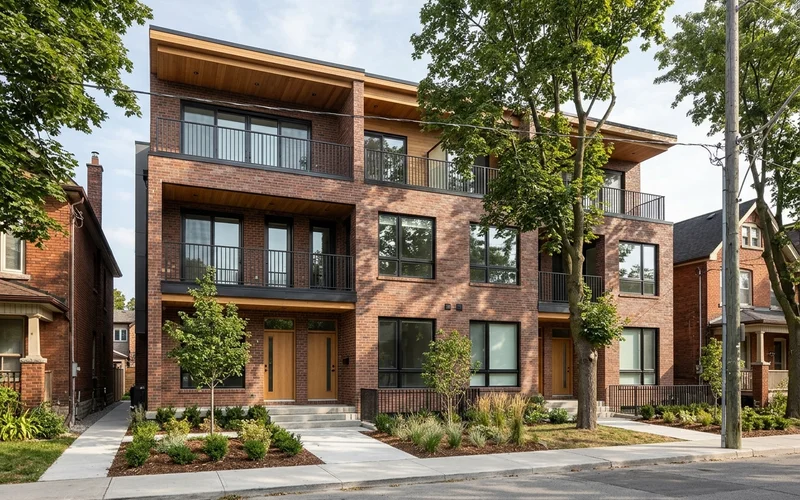 Completed multiplex exterior matching its design rendering