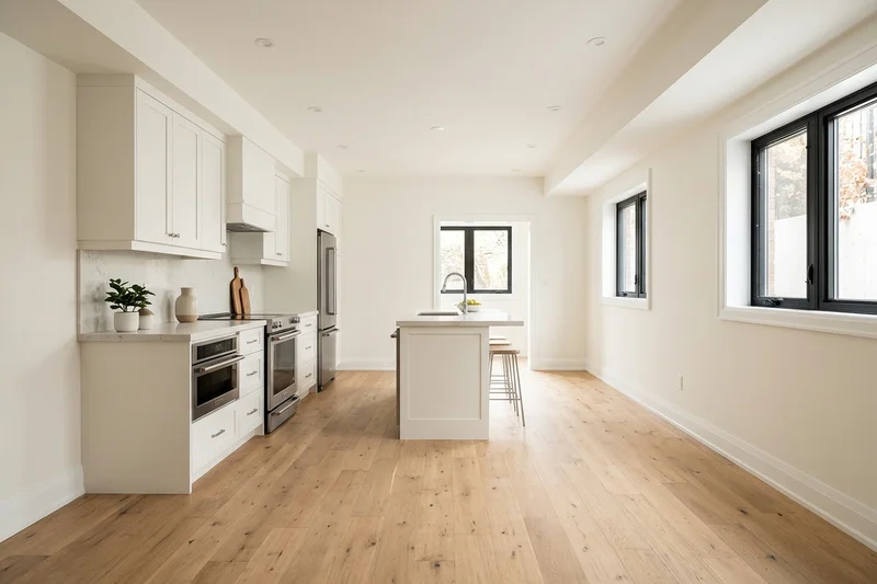 Finished secondary suite kitchen in a Richmond Hill basement