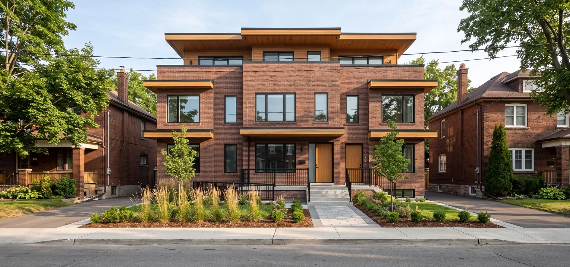 New multigenerational triplex in Pape Village with an accessible entry