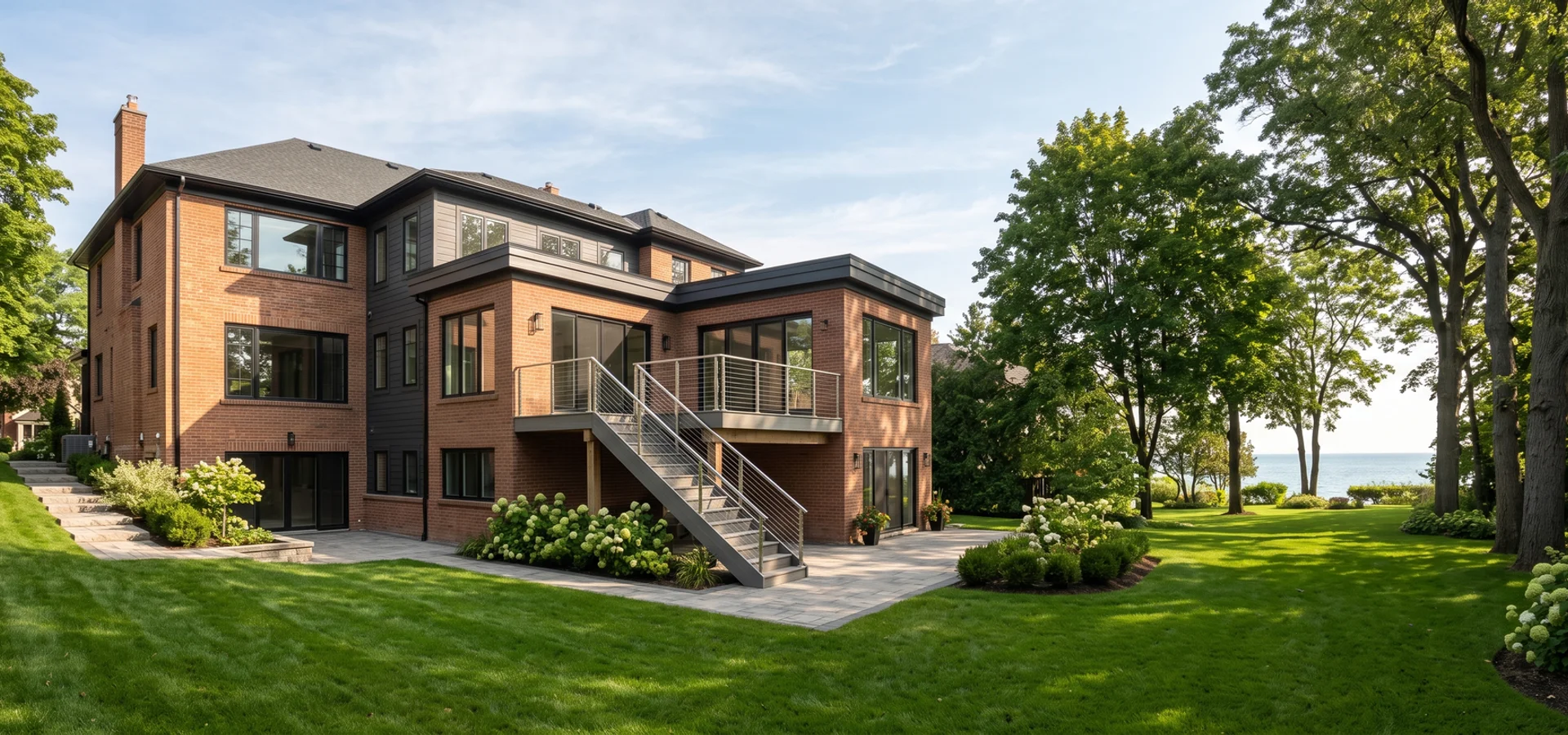 Port Credit home near the lake with a new rear addition