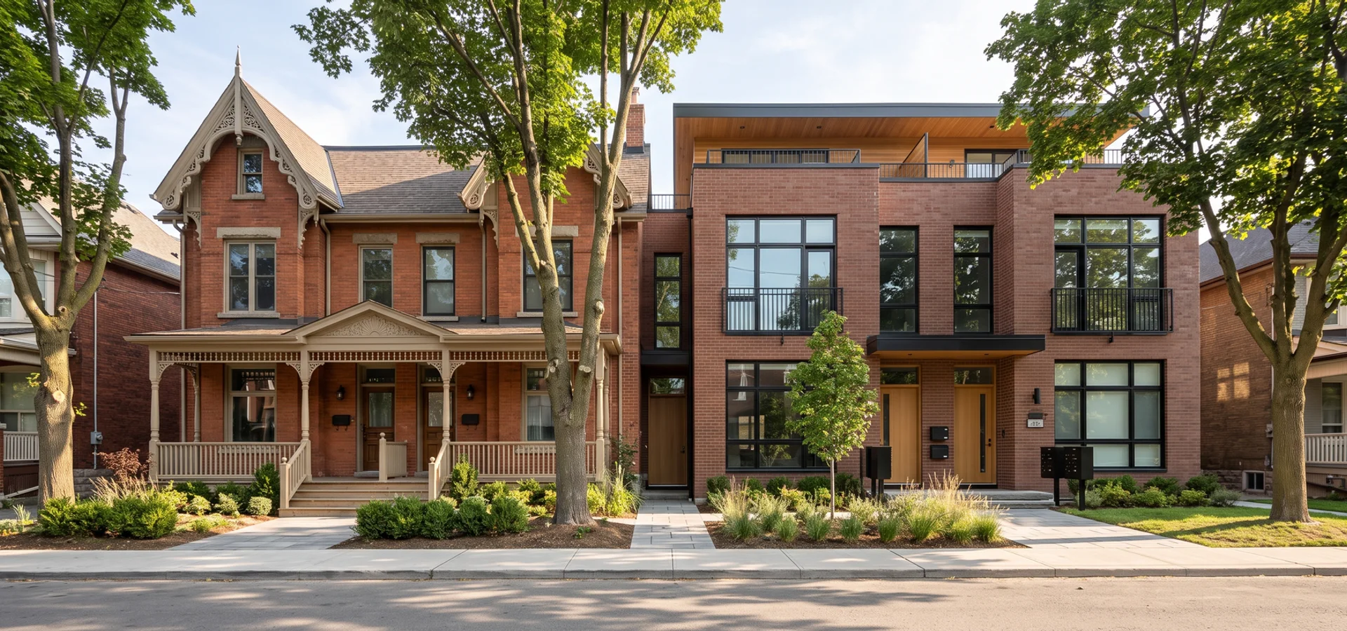 Restored Riverdale Victorian facade after triplex conversion